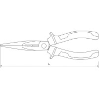 LNP0200 Thorvik Длинногубцы 200 мм