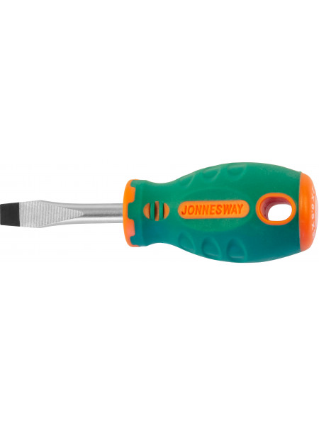 D71S638 JONNESWAY Отвертка стержневая шлицевая ANTI-SLIP GRIP, SL6.5х38 мм