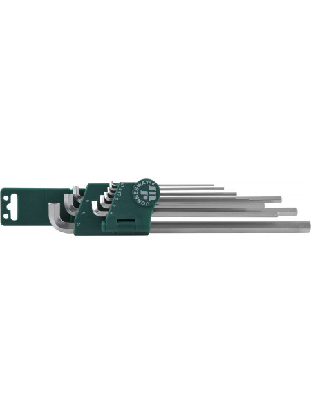 H03SS109S JONNESWAY Набор ключей торцевых шестигранных удлиненных для труднодоступных мест, Н1,5-Н10, 9 предметов