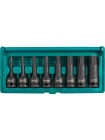 S05A408S JONNESWAY Набор шестигранных ударных головок 1/2", H5-H19, 8 предметов