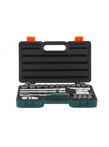 S68H4127S JONNESWAY Набор головок торцевых Super Tech 1/2"DR с аксессуарами, 27 предметов