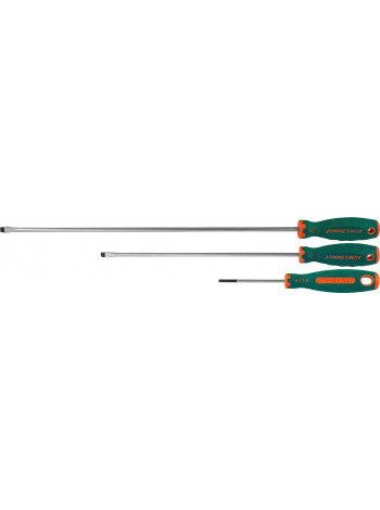 D71S5150 JONNESWAY Отвертка стержневая шлицевая ANTI-SLIP GRIP, SL5.5х150 мм