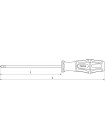 SDP2125 Thorvik Отвертка крестовая PHILLIPS PH2x125 мм