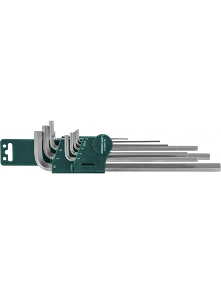 H02SM109SL JONNESWAY Комплект угловых шестигранников Extra Long 1,5-10 мм, S2 материал, 9 предметов