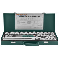 S04H4728S JONNESWAY Набор головок торцевых 1/2"DR 8-34 мм., с аксессуарами, 28 предметов