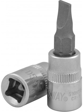 S10H255 JONNESWAY Торцевая головка 1/4"DR с вставкой шлиц 5,5мм