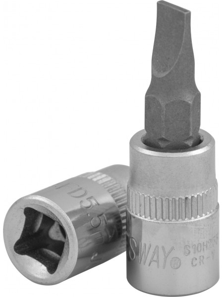 S10H255 JONNESWAY Торцевая головка 1/4"DR с вставкой шлиц 5,5мм