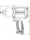 AIW1268 Thorvik Гайковерт пневматический  1/2" 7500 об/мин,  680 Nm