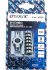 MDS8 Thorvik Набор плашек D-COMBO круглых ручных М3-М12, HSS, 8 предметов