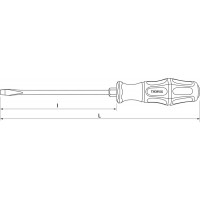 SDLG610 Thorvik Отвертка шлицевая ударная SL6х100 мм