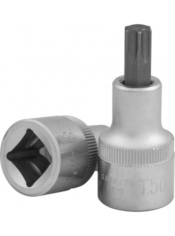 S07H227 JONNESWAY Торцевая головка 1/4"DR с вставкой Torx T-27, L-37 мм