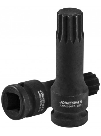 AN010202B JONNESWAY Торцевая насадка 1/2"DR M18x78 мм. для задней ступицы автомобилей VAG