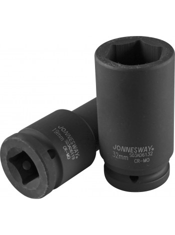 S03AD6119 JONNESWAY Головка торцевая ударная глубокая 3/4" 19 мм