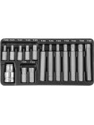 S29H4215S JONNESWAY Набор вставок-бит 10 мм  TORX® (30 и 75 мм), Т20-Т55, 15 предметов