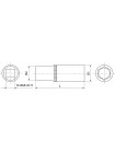 FS11222 Thorvik Головка торцевая глубокая 1/2" 22 мм