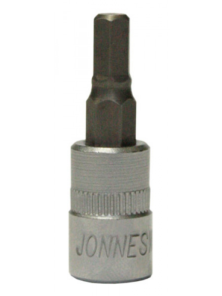 S09H205 JONNESWAY Торцевая головка 1/4"DR с шестигранной вставкой Hex 5 мм, L-37 мм