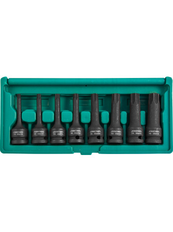 S06A408S JONNESWAY Набор ударных головок Torx 1/2", Т30 - T80, 78 мм, 8 предметов