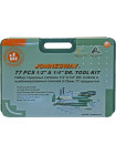 S04H52477S JONNESWAY Набор инструмента универсальный 1/4", 1/2" 77 предметов