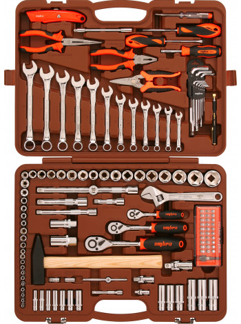 OMT131S Ombra Набор инструмента универсальный 1/4", 3/8" и 1/2" 131 предмет