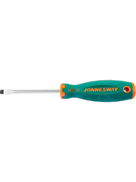 D71S6100 JONNESWAY Отвертка стержневая шлицевая ANTI-SLIP GRIP, SL6.5х100 мм