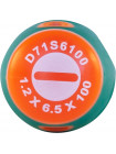 D71S6100 JONNESWAY Отвертка стержневая шлицевая ANTI-SLIP GRIP, SL6.5х100 мм