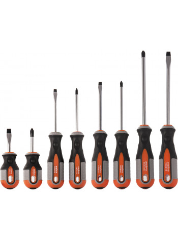 975008 Ombra Набор отверток стержневых ROUND GRIP, 8 предметов