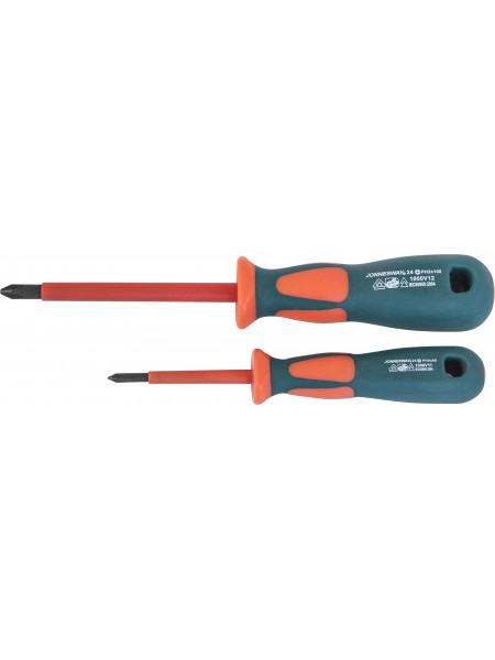 DV13P180 (D19P180) JONNESWAY Отвертка крестовая диэлектрическая PH#1х80 мм