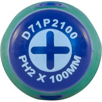D71P2100 JONNESWAY Отвертка стержневая крестовая ANTI-SLIP GRIP, PH2х100 мм