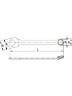 CWI0034 Thorvik Ключ гаечный комбинированный дюймовый, 3/4"