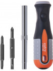 750106 Ombra Отвертка стрежневая 6 в 1 ROUND GRIP 1/4",5/16" SL5,6, PH1,2