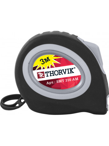 SMT316AM Thorvik Рулетка с магнитным захватом и автостопом, в обрезиненном корпусе, 3 м
