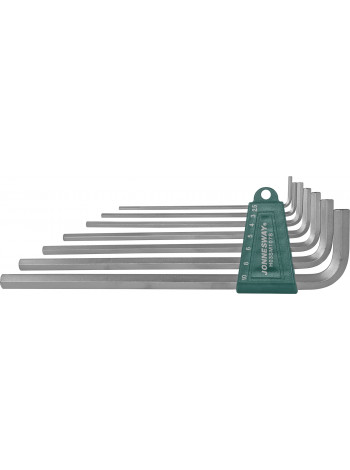 H03SM107S JONNESWAY Комплект угловых шестигранников Extra Long 2,5-10 мм, S2 материал, 7 предметов