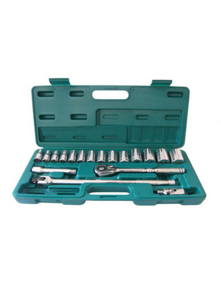 S05H4219S JONNESWAY Набор головок торцевых дюймовых 1/2"DR 3/8"-1-1/4", с аксессуарами, 18 предметов